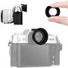 KIWIFOTOS Oculare gomma estesa per il mirino della fotocamera Fuji X-T50 | Silicone+ABS|Installazione tramite attacco a slitta|Blocca la luce parassita|Protegge dagli urti|Compatibile con sensori LCD