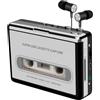 Reshow Registratore a cassette - Registratore a cassette portatile che registra file audio MP3 tramite USB - Converte cassette per iPod - Compatibile con computer portatili e PC in formato argento