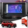 ASZSK Pellicola protettiva per display per RAV4 2023-2025, Navigation 9H, pellicola protettiva in vetro temperato, protezione lucida, navigazione, accessori touch screen