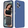 ISOI - Cover per Xiaomi Redmi Note 12 5G/Xiaomi Poco X5 5G, Custodia Morbida in Silicone Liquido, Protezione Completa Antiurto Ultra Sottile per il Corpo - Blu