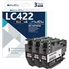 LCL LC422 Nero Cartuccia d'inchiostro Compatibile per Brother LC422 LC422XL LC422BK LC422XLBK per MFC-J5340DW MFC-J5345DW MFC-J5740DW MFC-J6540DW MFC-J6940DW(3-Pack)