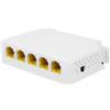 REVODATA 4 porte Gigabit 90W PoE Extender, ripetitore PoE 10/100/1000 Mbps IEEE802.3af/at/bt 100/250 metri di estensione, 4 uscite PoE, Amplificatore PoE per montaggio a parete/su guida (POE5006G)