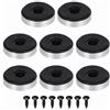 sourcing map 8 piedini isolanti per altoparlanti, 40 mm x 10 mm, in schiuma di plastica, per assorbire gli urti, antivibrazioni, amplificatore, piedi per audio, CD, HiFi, sistema audio Home Theater