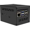Geekworm X1200-C1 - Custodia in metallo per Raspberry Pi 5 & X1200 UPS Shield