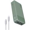 NOBIS 65W Power Bank 20000mAh, Power Bank Ricarica Rapida PD QC, 2 USB-C (In/Out) & 2 USB-A, Caricatore Portatile con Display Digitale per Laptop, Smartphone, Tablet, Auricolari