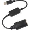 MeetUs - Convertitore con connettore USB maschio da 5 V a presa accendisigari femmina da 12 V per auto, cavo convertitore per auto, presa accendisigari per auto, DVR Dash Camera GPS, ecc, 1,2 m