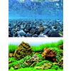 AMTRA VISION, sfondo in poster per acquario, decorazione dell'acquario, poster decorativo con doppia stampa, formato 45x100cm