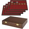 LINDNER Das Original LINDNER Solid Wood Case with 4 Tray sfor 96 Coin/Coin Capsules up to Ø 42 mm Special Edition