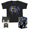 Funko Pocket POP! & Tee: DC - Batman - per Bambini e Ragazzi - Medium - DC Comics - T-Shirt, Maglietta - Vestiti con Minifigure in Vinile da Collezione - Idea Regalo per gli Adulti Uomini