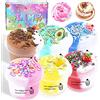LAWOHO Kit 6 pezzi di Slime di burro, Melma Soffice di Gelato per Ragazze e Ragazzi di età 6 7 8 9 10, Bomboniera per Bambini, Idea Regalo per Compleanno Pasqua Natale Capodanno 829