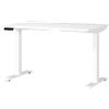 GERMANIA DIE MÖBELMACHER Germania Scrivania 7907-84, in bianco, regolabile in altezza, 120 x 120 x 80 cm (LxAxP)