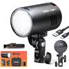 Godox AD100Pro II Flash Tascabile 100Ws TTL/M Multifunzione Sistema Wireless X da 2,4 GHz 1/8000HSS Sequenza Flash 0,01-1,5s 490 Flash a Piena Potenza Nero