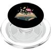 Wildflower Book Nerd Graphic Reading Ent Wildflowers Book Lover Lettura Estetica Floreale Libri Reader PopSockets PopGrip per MagSafe