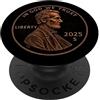 Lucky One Cent Design 1 centesimo Lincoln 2025 PopSockets PopGrip Adesivo