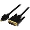 StarTech 1m Male to Male Micro HDMI to DVI-D Cable
