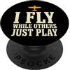 Gift For Flight Sim Player Home Cockpit Simulatore di volo Simulatore di volo Aviazione Gamer Sim Pilot PopSockets PopGrip Adesivo