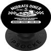 Jeff Hobrath Midrats Diner - Divertente design umoristico marinaro PopSockets PopGrip Adesivo