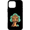 umorismo capanna in Funny casa sull'albe Custodia per iPhone 16 Pro Max Nature casa sull'albero in Alberi Simple casa sull'albero