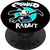 Urban Empyre Oswald Coniglio Vintage Cartoon Bunny Happy Teal PopSockets PopGrip Adesivo