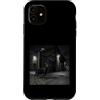Dog Breed Landscape Studio Custodia per iPhone 11 Scena del cancello industriale della guardia notturna di sicurezza di Dob