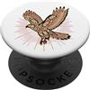 Native American Red-Tailed Hawk Art Falco dalla coda rossa indiani nativi americani e natura solare PopSockets PopGrip Adesivo