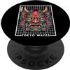 Hannya Oni Mask Aesthetic By TW Yokai Oni Face Devil - Maschera per tatuaggi giapponesi PopSockets PopGrip Adesivo