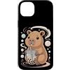 Milktea Boba Pearl Lover Gifts Custodia per iPhone 14 Plus Capybara Drinking Boba Tea