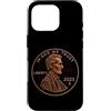 Lucky One Cent Design Custodia per iPhone 16 Pro 1 centesimo Lincoln 2025