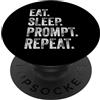 AI Vibe Code Programming Developer Humor Codifica divertente Vibe Agente AI Developer Prompt Ingegnere Coder PopSockets PopGrip Adesivo