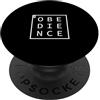 DEFINE ME WORD SIMPLE CLASSIC SQUARE BOX T-SHIRT SCATOLA QUADRATA CLASSICA SEMPLICE DEFINE ME WORD OBEDIENCE DEFINE ME PopSockets PopGrip Adesivo