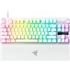 Razer Huntsman V3 Pro Tenkeyless 8KHz - TKL PC Tastiera meccanica da gioco - 8KHz HyperPolling - Switch ottici analogici - regolabile 0,1-4,0mm - Snap Tap - Rapid Trigger - QWERTY US Layout | Bianco
