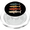 Subacqueo Immersioni Oceano Vintage Squalo Balena Retro PopSockets PopGrip per MagSafe