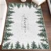 Artoid Mode Mery Christmas - Tappeto di Natale con fiocchi di neve, motivo: alberi di pino, 120 x 170 cm
