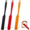 Funngy Spatole in Silicone,3 PCS Spatole da Cucina Spatola in Silicone per Barattoli Raschietto Flessibile Resistente al Calore Spatola da Cucina Antiaderente per Raschiare Salse Mescolare Pasta
