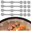 Tefola 4 magneti per carta da forno Airfryer, fibbia magnetica in silicone per carta da forno, friggitrice ad aria calda, fibbia di fissaggio per carta da forno (quadrata)