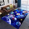Ganekihedy Tappeto per soggiorno Galassia stellata Tappeto per camera da letto Tappeto per area gioco planetario Zerbino antiscivolo per corridoio (80 x 120 cm)