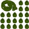 PATIKIL Tessuto per Fiori Calza, 20pz Nylon Calze Rete per Fiori Materiale Calze Seta Trazione per Fiori Fai-Da-Te Artigianato per Matrimoni Decorazione Domestica, Verde Militar
