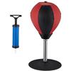 Relaxdays Punching Ball da Tavolo, Punchingball da Scrivania per L'Ufficio, Contro Lo Stress, Pungiball, Rosso/Nero