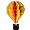 Dekohelden24 XXXL Mega palloncino decorativo, mongolfiera di carta, mongolfiera sospesa, Honeycomb, decorazione vetrina, decorazione per la reception alberghiera, mongolfiera con cestino colorato, 1 pezzo