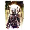Komar Star Wars WB-SW-016-30x40 - Poster da parete con Mandaloriano, 30 x 40 cm