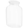 BLANCO Caraffa in vetro, vetro opaco/gelato, coperchio in marmo, caraffa per acqua gassata e acqua normale del rubinetto, complemento perfetto per tutti i rubinetti o bevande. System