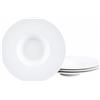 Creatable, 25149 Serie Show Time Stripes - Set di 4 stoviglie per 4 persone, in porcellana, lavabile in lavastoviglie e microonde, made in Europe