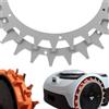 ROBO CLAWS Picchetti per robot tosaerba per Navimow serie i, punte di trazione in acciaio inox, sbavate, viti incluse, accessori ROBO CLAWS (diversi modelli e versioni) (argento)