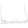 Flowers Collana con Il Tuo Nome in Acciaio lucidissimo, Stile Carrie Bradshaw dal Cult Sex & The City per Essere Sempre al Top Idea Regalo (Loredana)