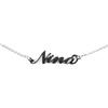 Flowers Collana Vari Nomi in Acciaio lucidissimo, Stile Carrie Bradshaw dal Cult Sex & The City per Essere Sempre al Top. Idea Regalo (Nina)