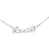 Flowers Collana con Il Tuo Nome in Acciaio lucidissimo, Stile Carrie Bradshaw dal Cult Sex & The City per Essere Sempre al Top. Idea Regalo (Sonia)