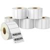 BETCKEY - 64mm x 25mm(2,5 in x 1 in) Perforated Etichette Termiche per Codice a Barre e Uso Multiplo Compatibile con stampanti Zebra e altre [6 Rotoli/8280 Etichette]