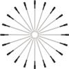 AIYIBEN Set di 3 penne a sfera con corona a diamante, inchiostro nero, set di cancelleria per ufficio, regalo di cancelleria, adatto per scuola, ufficio, casa, matrimonio, decorazione (20 nere)