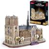 CubicFun Puzzle 3D Notre Dame de Paris - Kit di Modellismo con National Geographic Libretto di Fotografia, 128 Pezzi