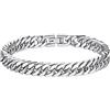 Richsteel Cuban Link Catna Cubana Bracciale in metallo 8mm 12mm 17mm Larghezza, Bracciale Catena 19cm 21cm 23cm Lungo, in Acciaio inossidabile Argento Nero Oro